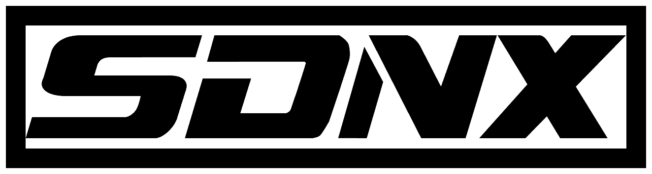 SDNX wordmerk zwart